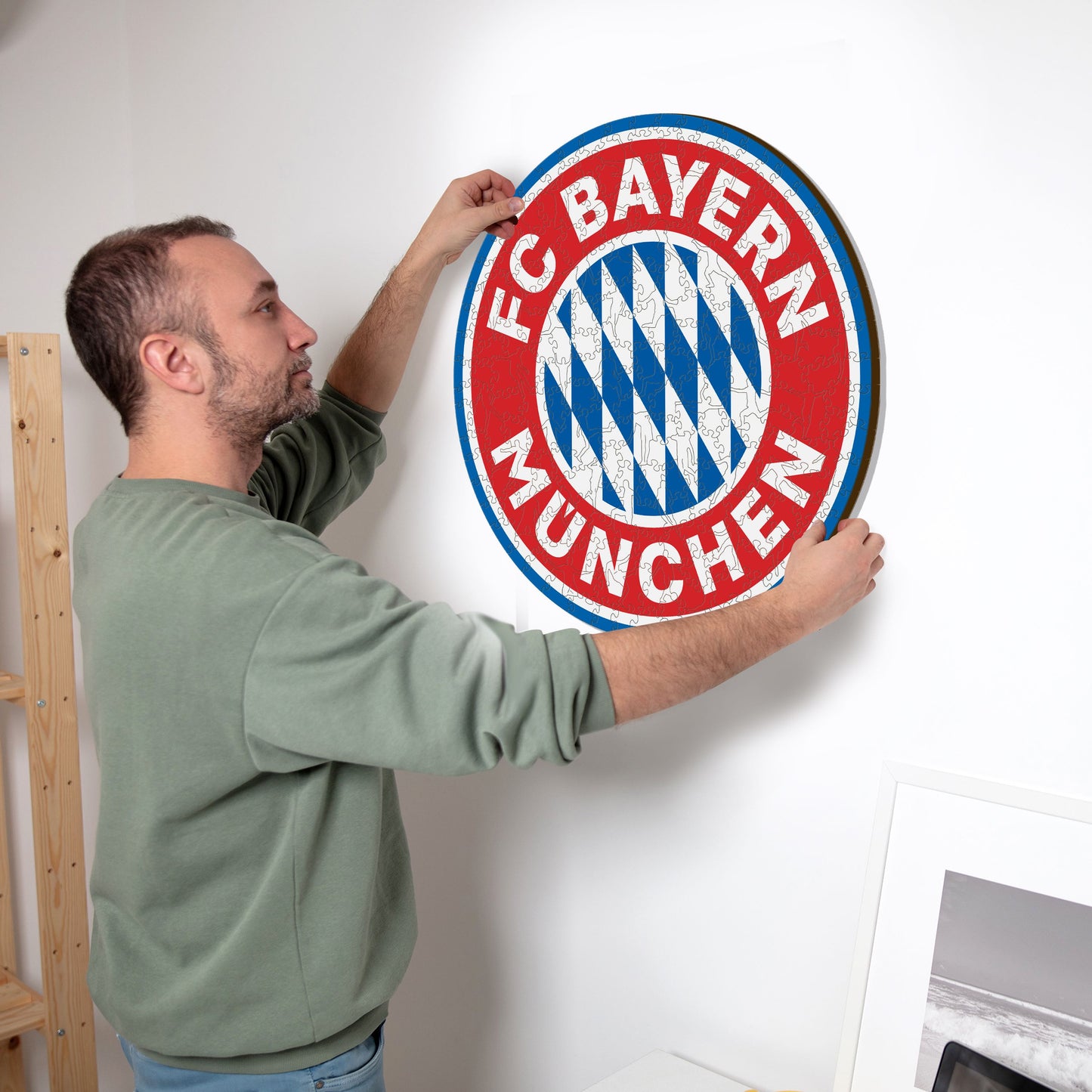 Logo FC Bayern Munich® - Puzzle en Bois