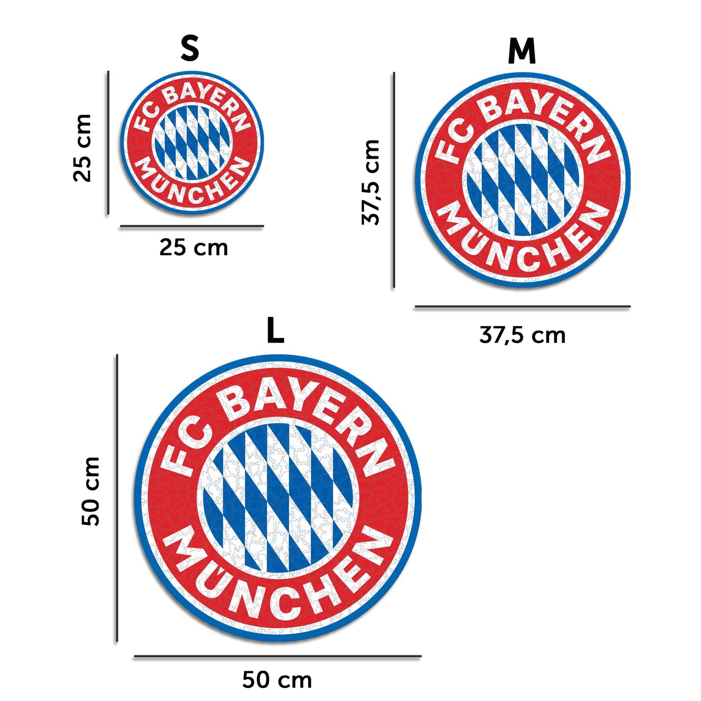 Logo FC Bayern Munich® - Puzzle en Bois