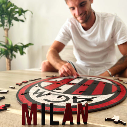 Logo AC Milan® - Puzzle en Bois