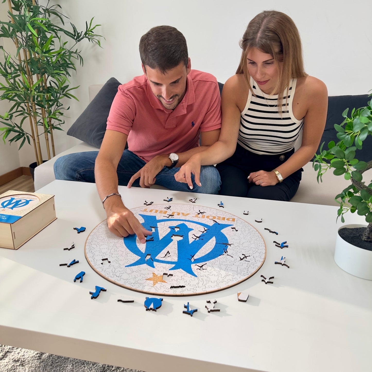 Logo Olympique de Marseille® - Puzzle en Bois