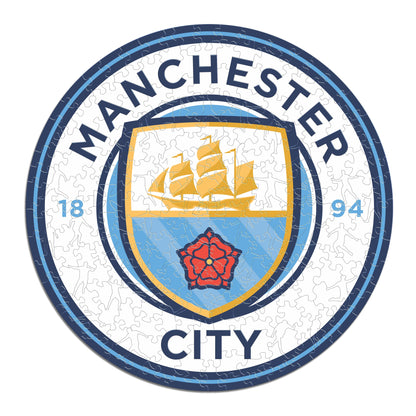 Logo Manchester City FC® - Puzzle en Bois