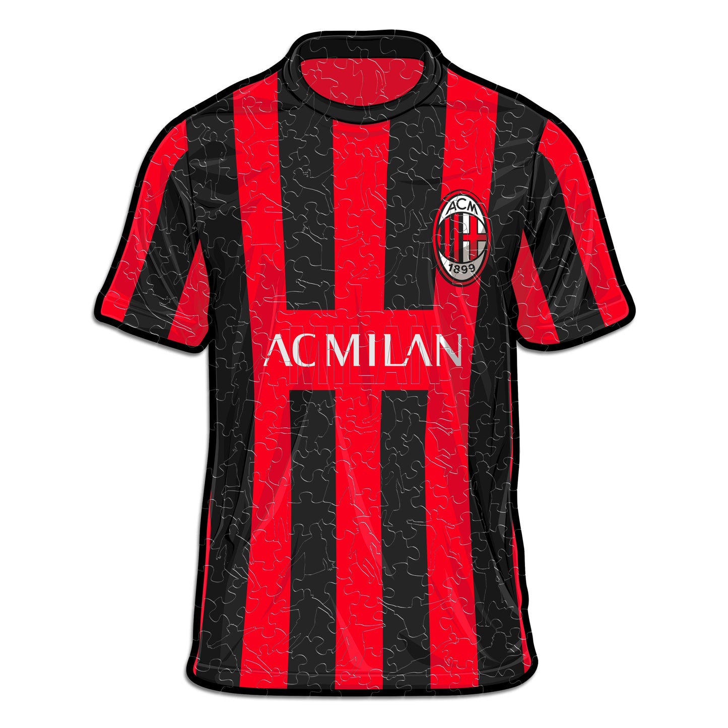 Maillot AC Milan® - Puzzle en Bois