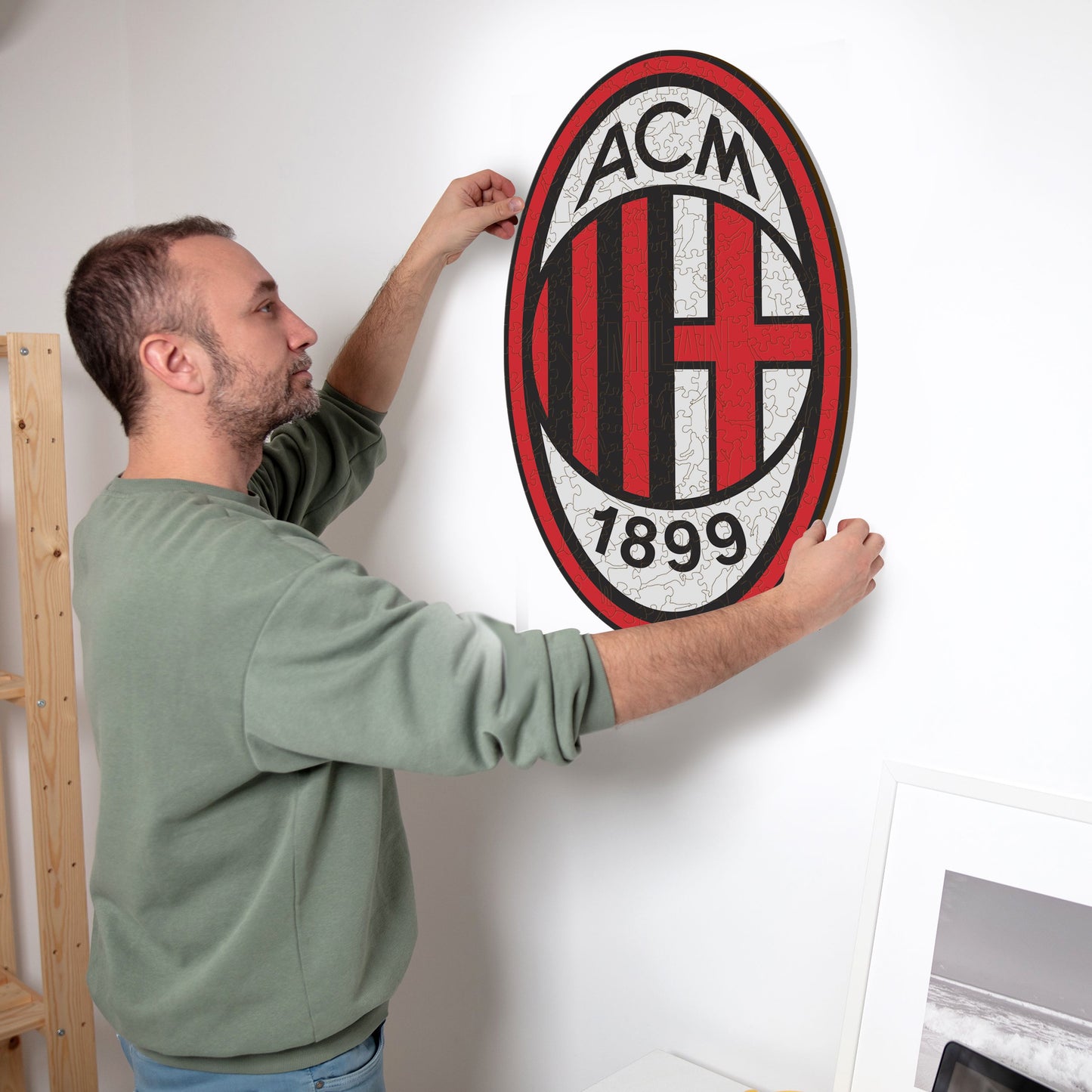 Logo AC Milan® - Puzzle en Bois