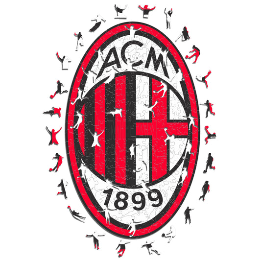 Logo AC Milan® - Puzzle en Bois