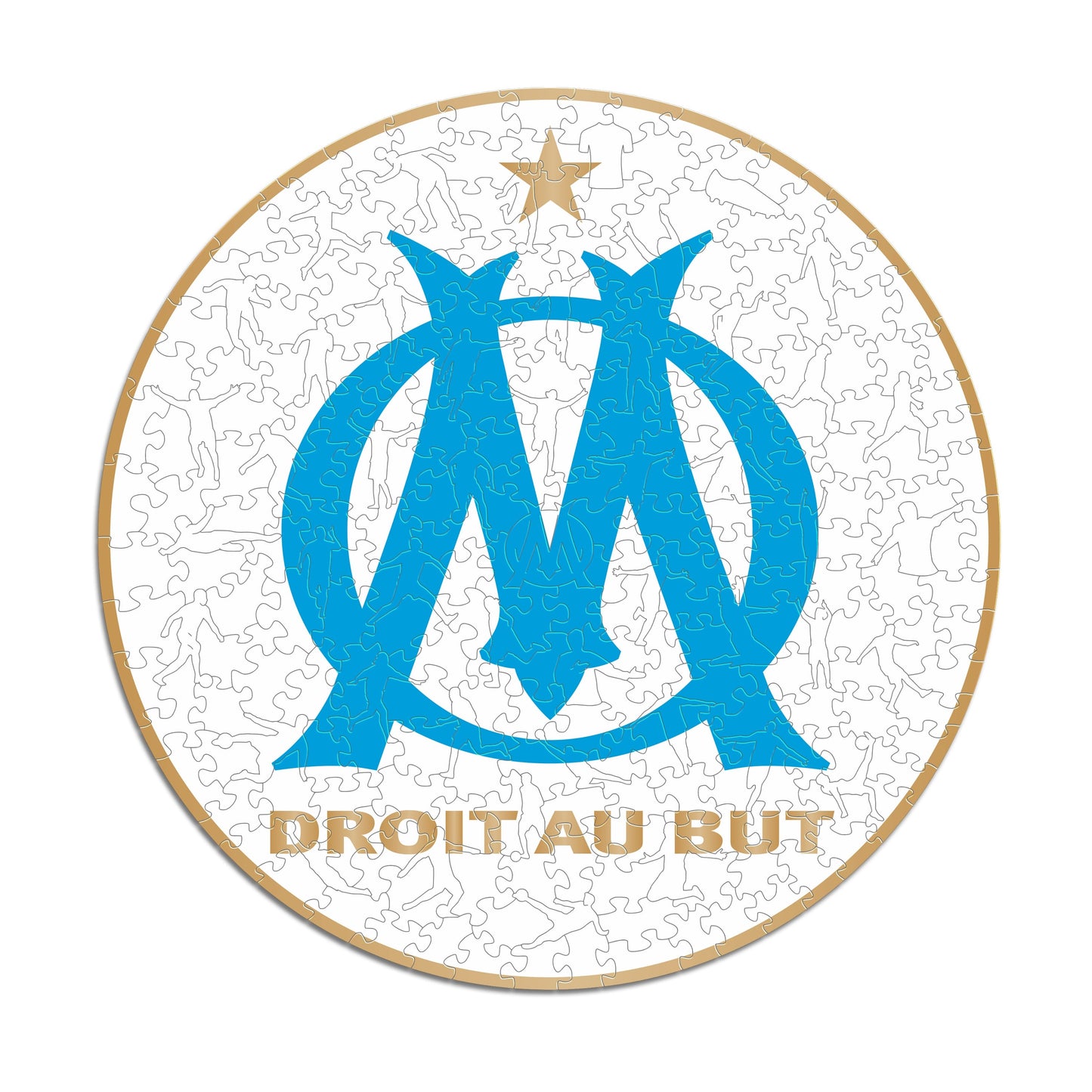 Logo Olympique de Marseille® - Puzzle en Bois