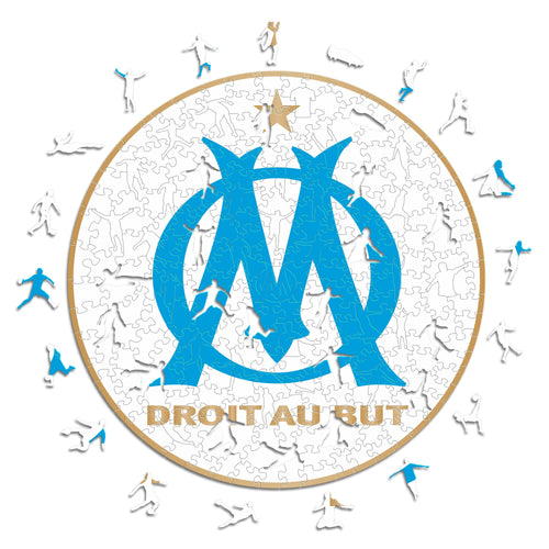 Logo Olympique de Marseille® - Puzzle en Bois