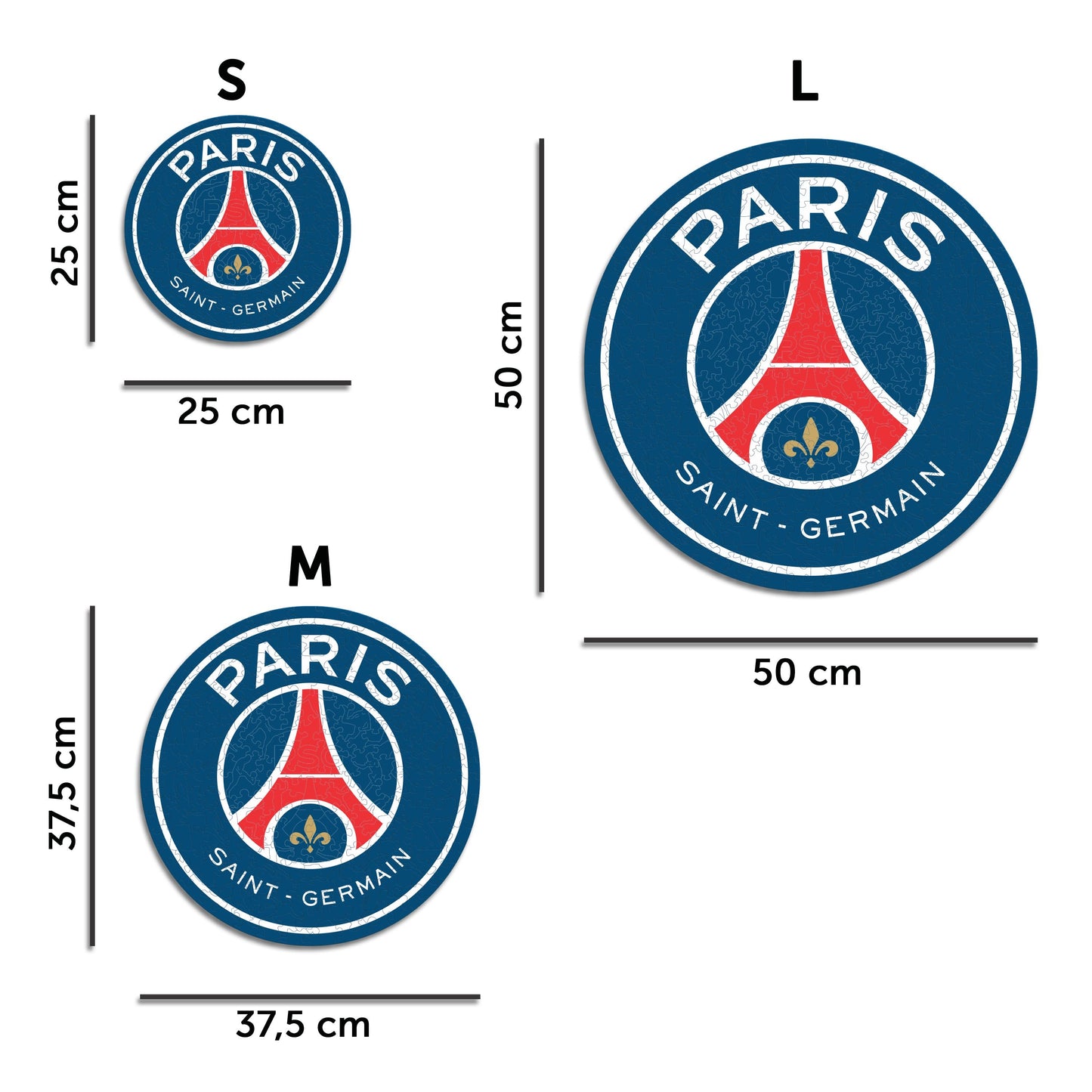 Logo PSG FC® - Puzzle en Bois