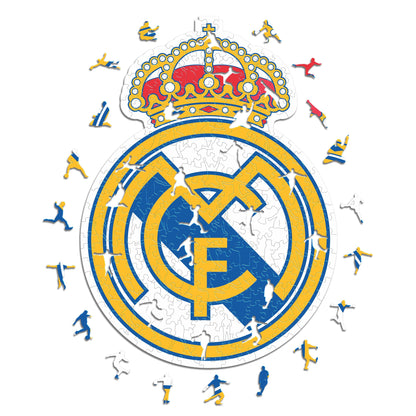 2 PACK Real Madrid CF® Logo + Maillot - Puzzle Officiel en Bois