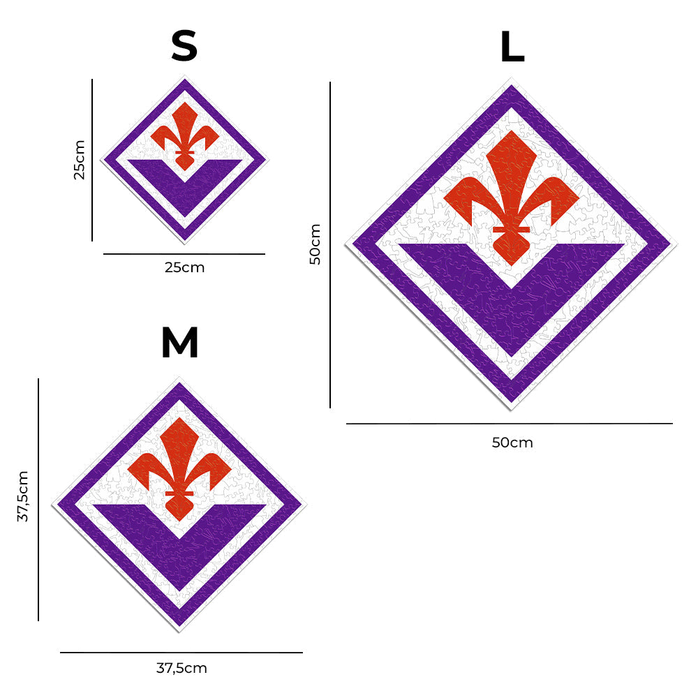 Logo ACF Fiorentina® - Puzzle en Bois