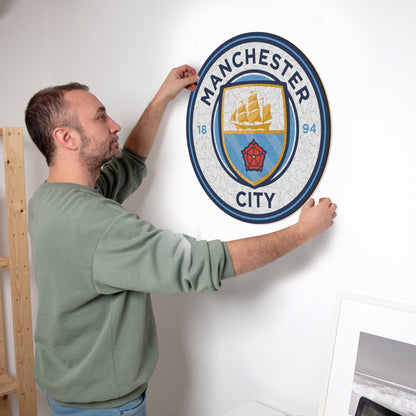 Logo Manchester City FC® - Puzzle en Bois