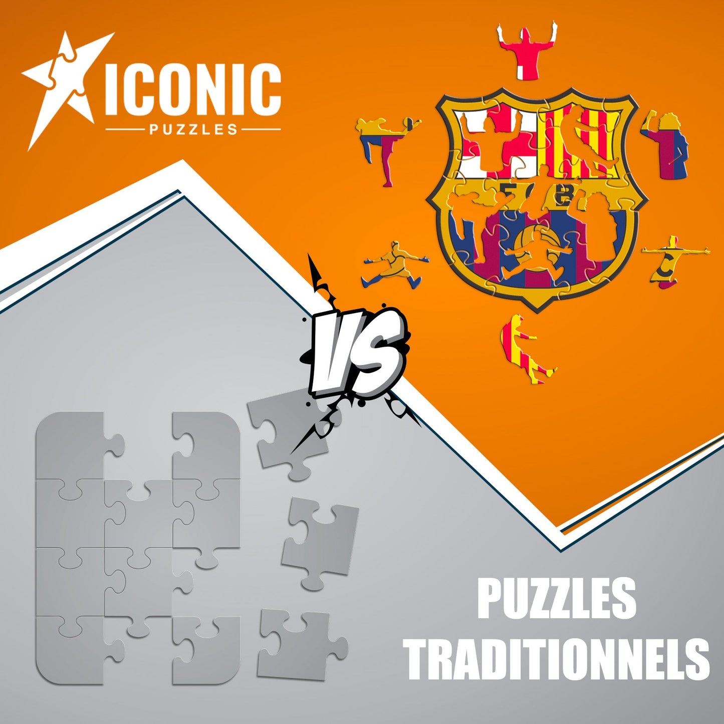 Logo FC Barcelona® - Puzzle en Bois