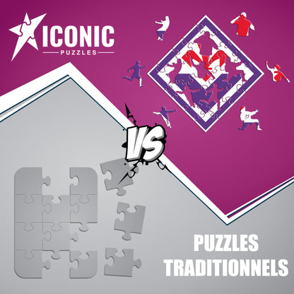 Logo ACF Fiorentina® - Puzzle en Bois