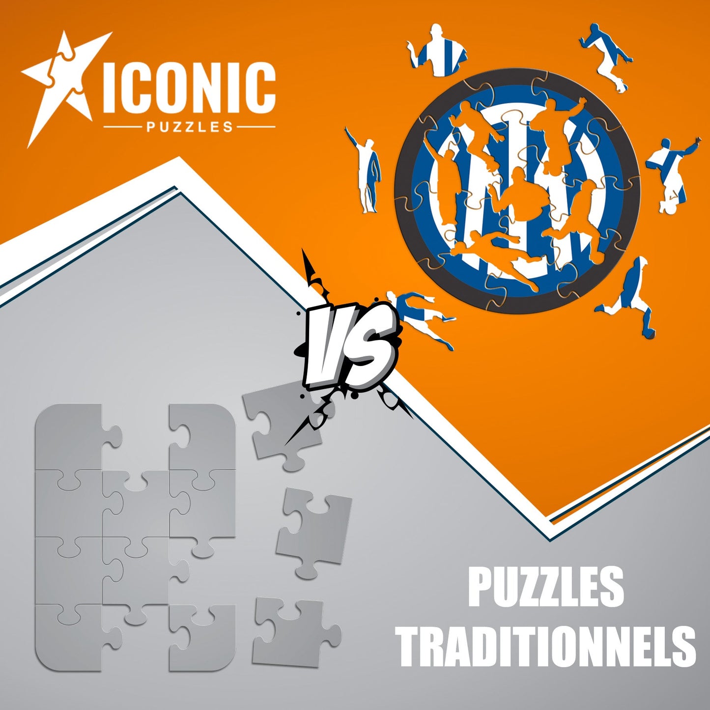 Logo FC Inter® - Puzzle en Bois