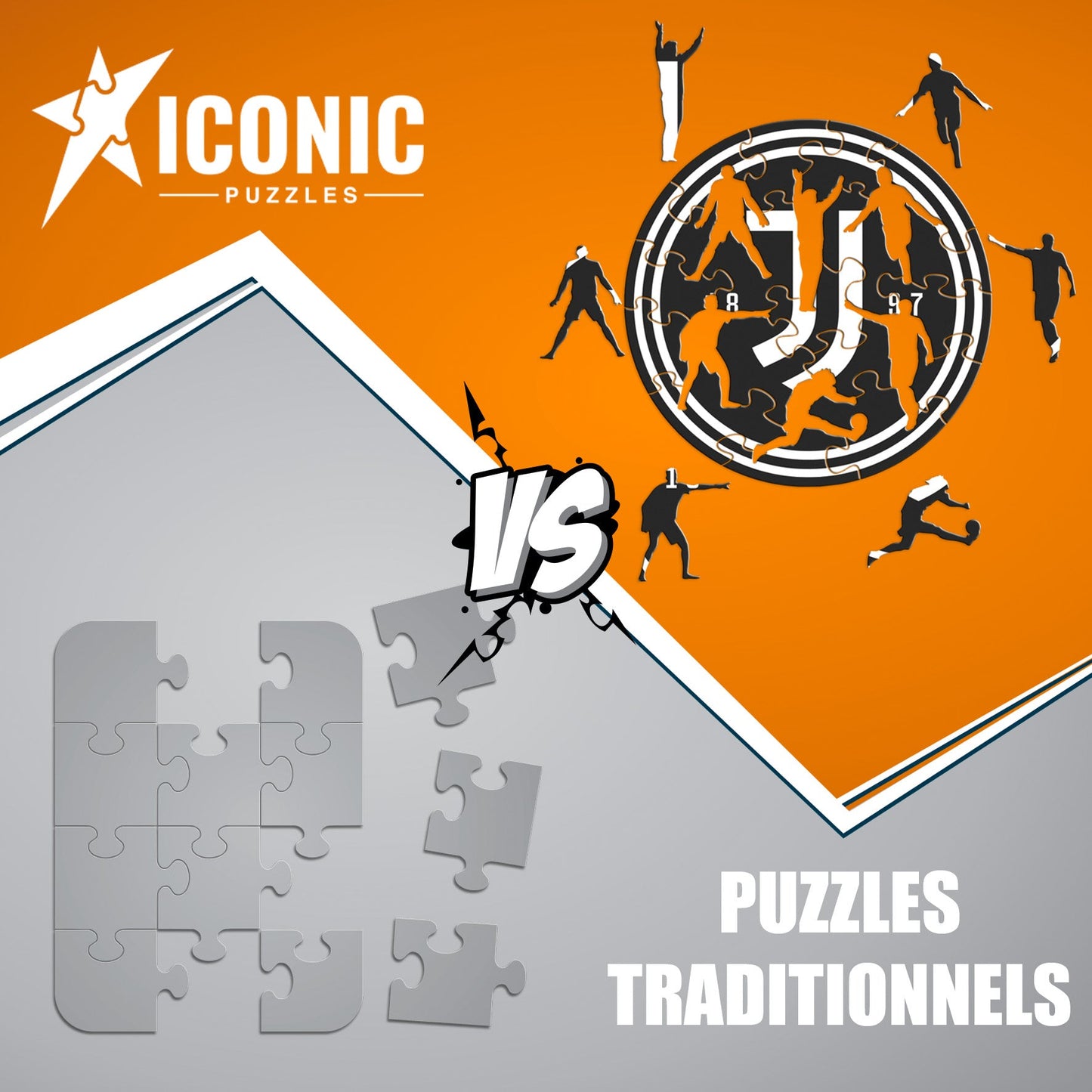 Logo Juventus FC® - Puzzle en Bois