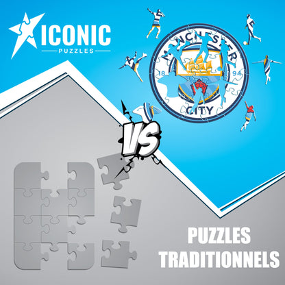 Logo Manchester City FC® - Puzzle en Bois