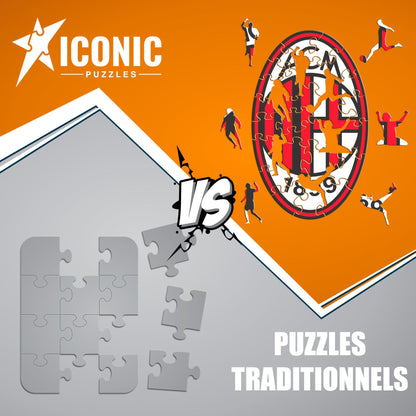 Logo AC Milan® - Puzzle en Bois