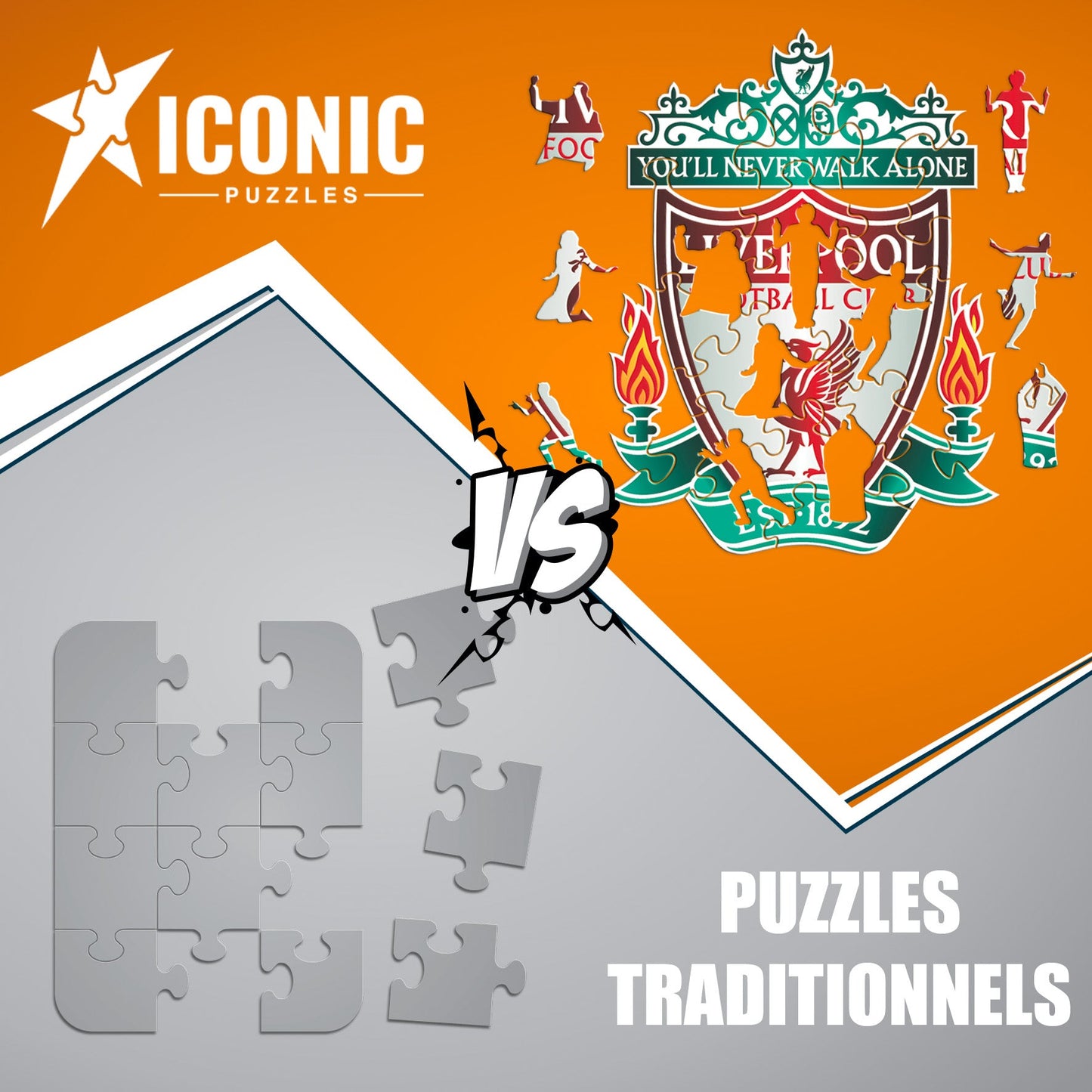 Logo Liverpool FC® - Puzzle en Bois