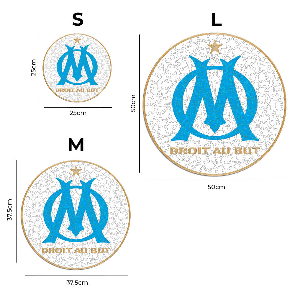 Logo Olympique de Marseille® - Puzzle en Bois