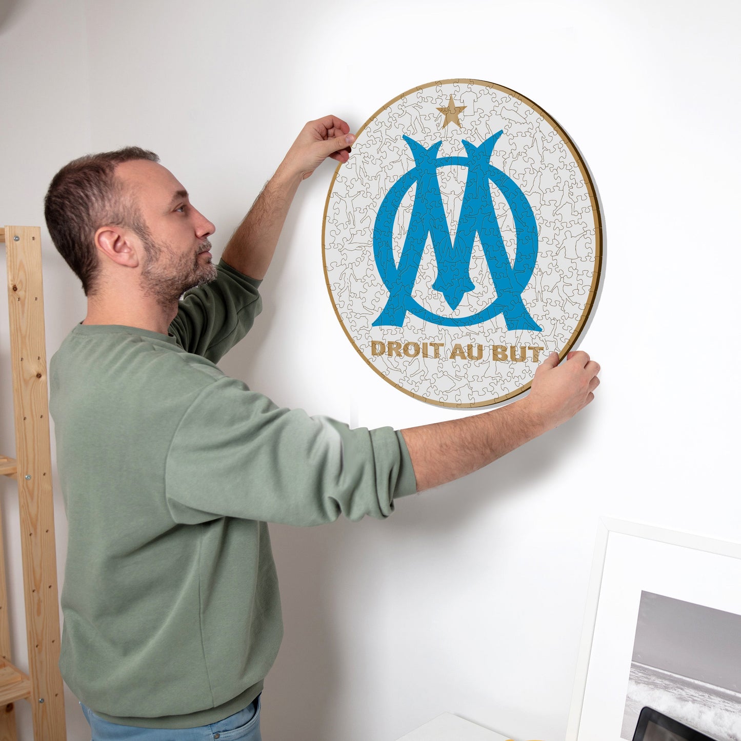 Logo Olympique de Marseille® - Puzzle en Bois