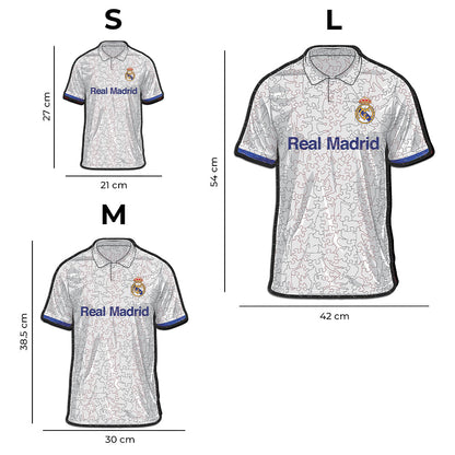 2 PACK Real Madrid CF® Logo + Maillot - Puzzle Officiel en Bois